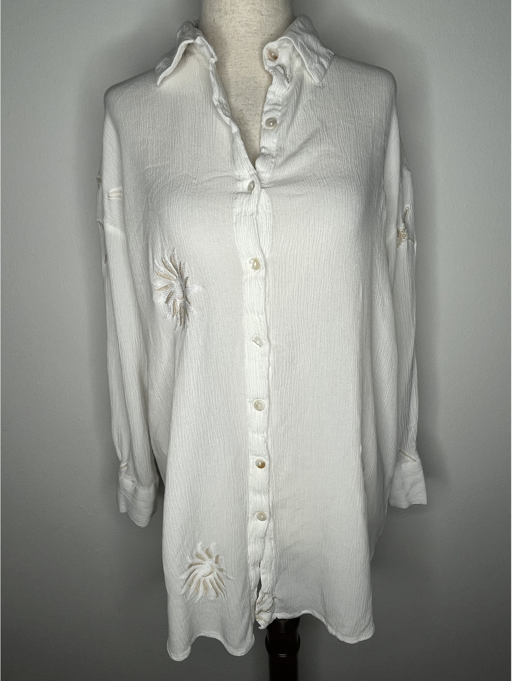 NWT Blue Island Women's White/Beach Cover-up Size XS